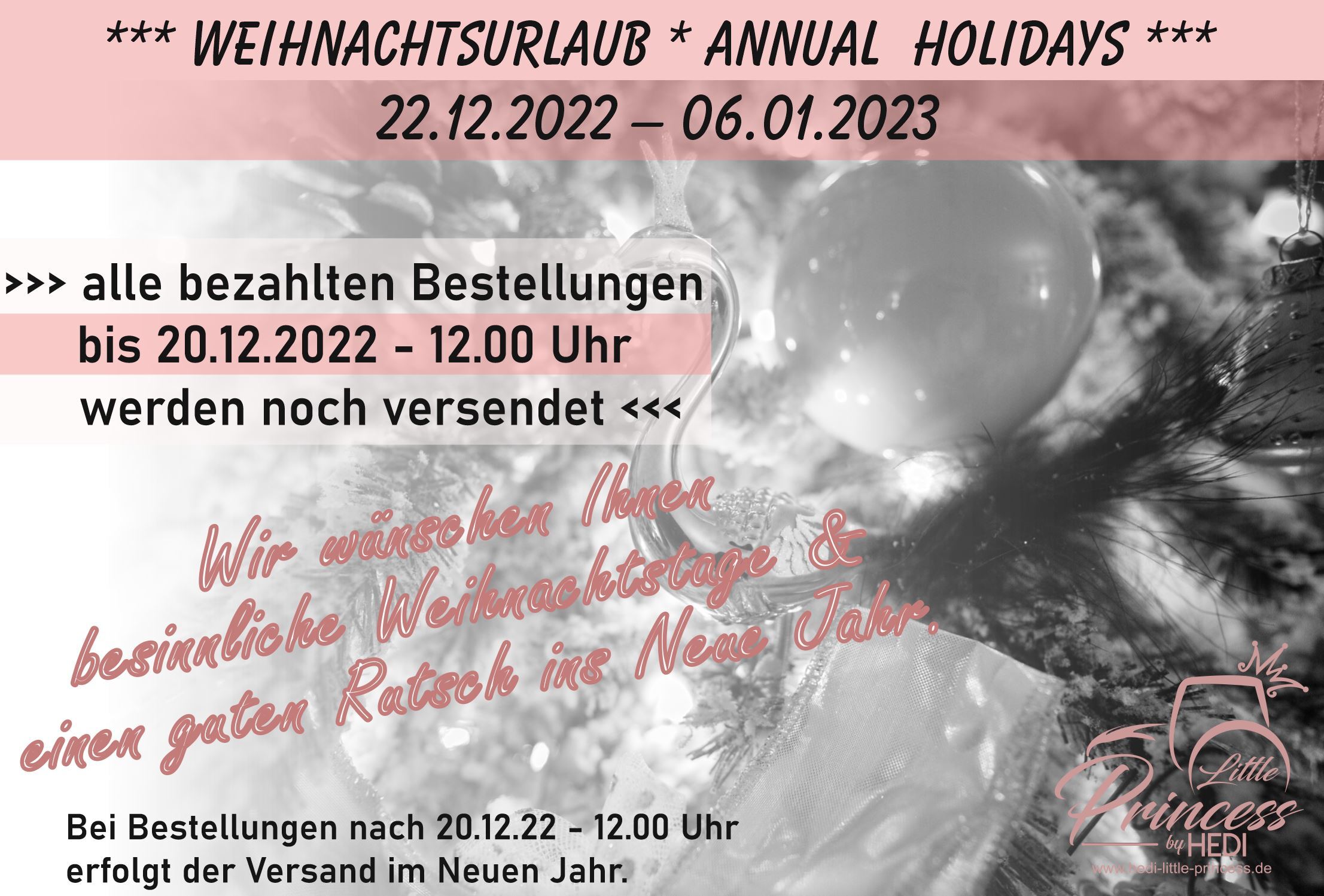 Kalender 2023 - www.hedi-little-princess.de  Little Princess byHEDI