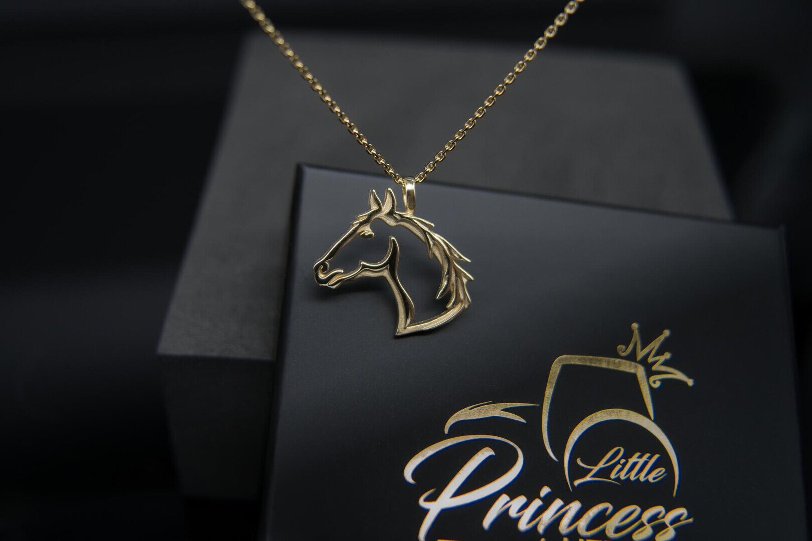 LITTLE COUNTRY LOVE byHEDI | Anhänger PFERD | Gold auf Silber